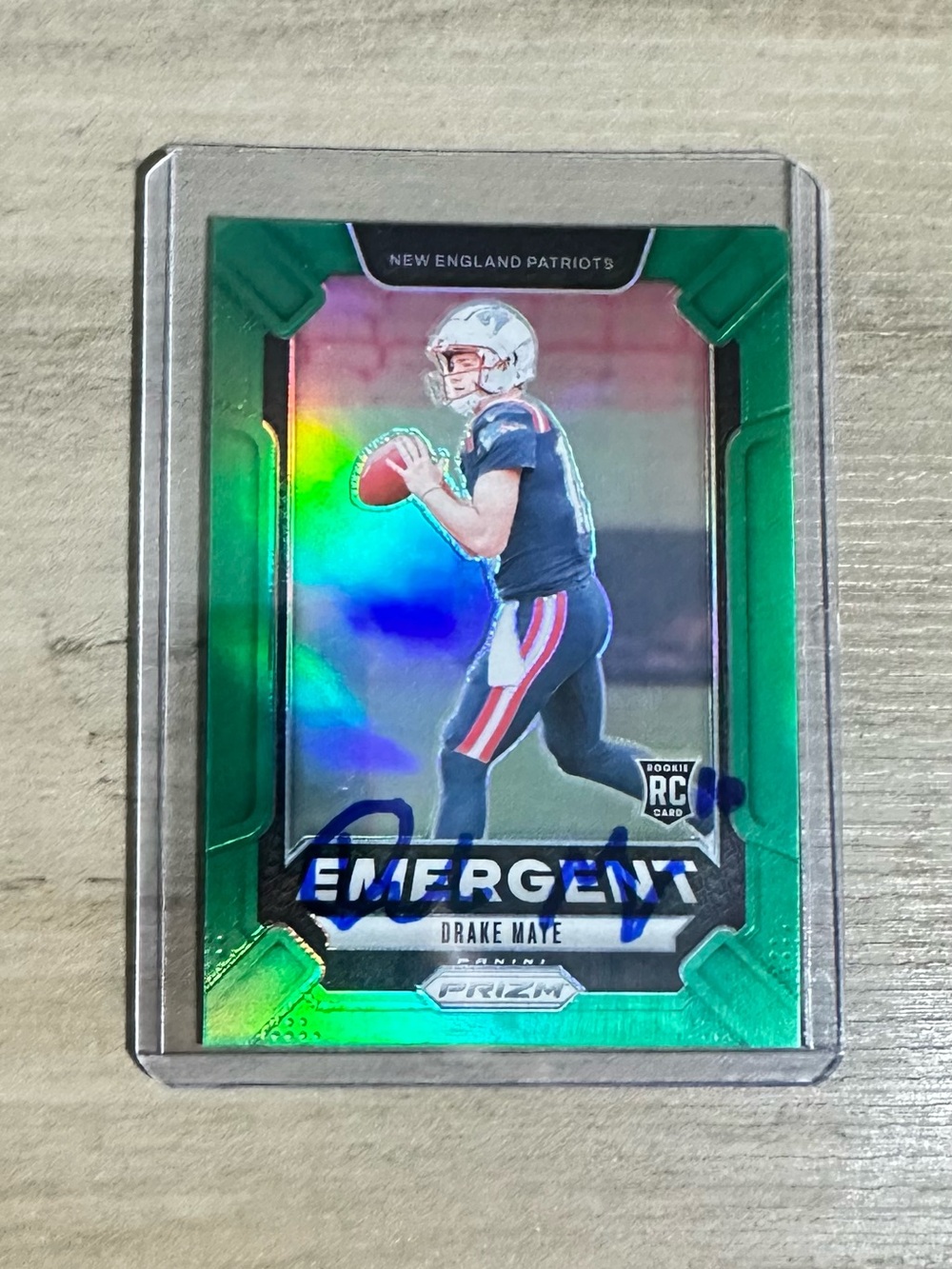Drake Maye Signed Rookie 2024 Panini Prizm #4. Autograph. New England Patriots. - Picture 2 of 9